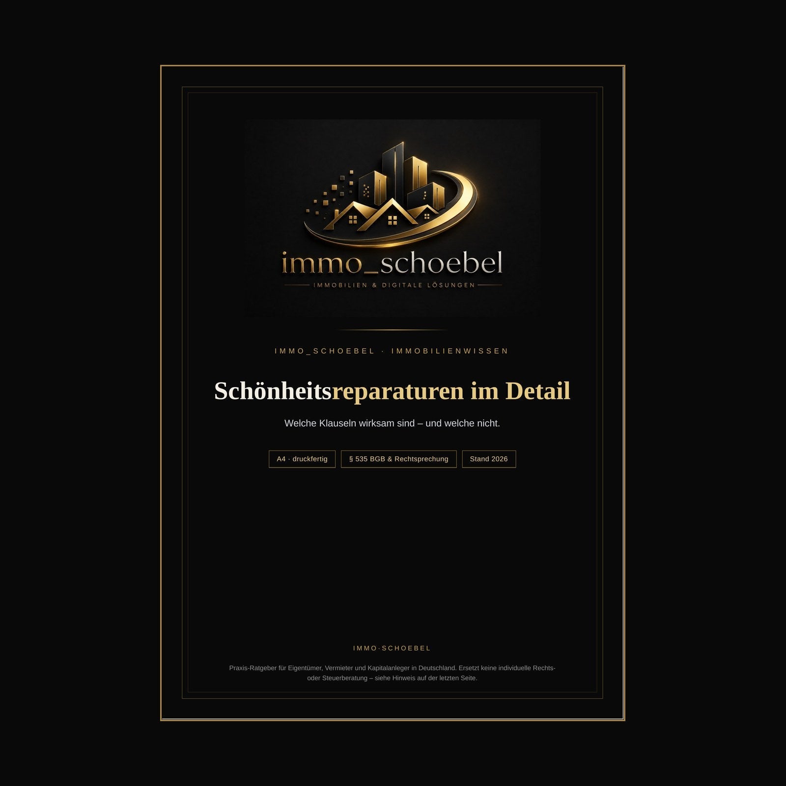 Schönheitsreparaturen im Detail