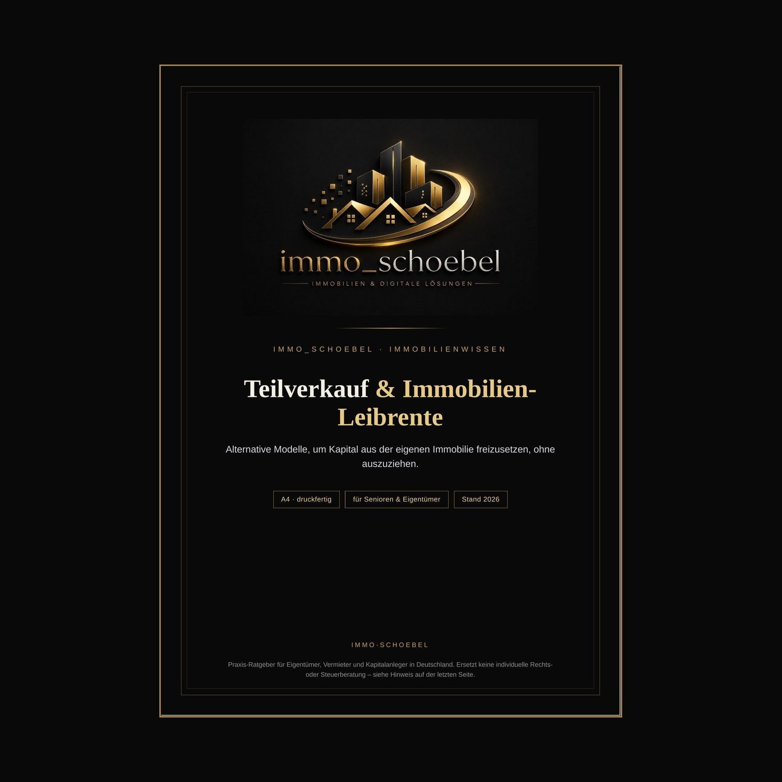 Teilverkauf & Immobilien-Leibrente