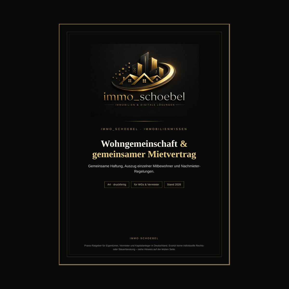 WG & gemeinsamer Mietvertrag