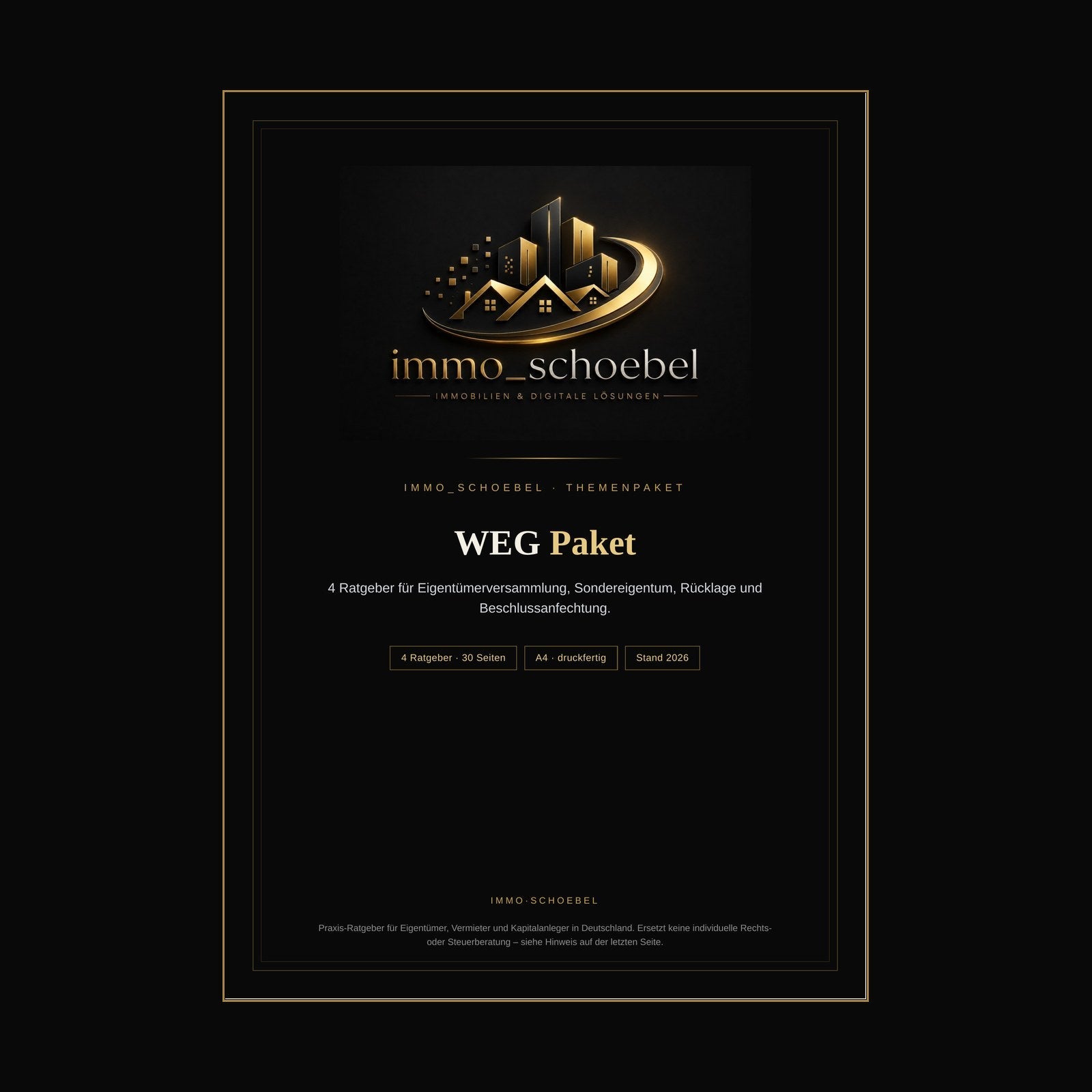 WEG Paket – 4 Ratgeber