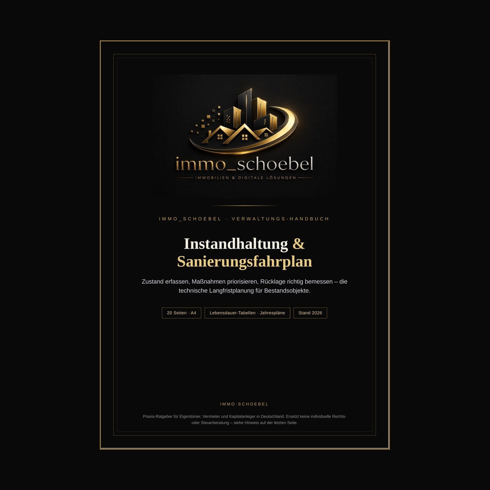 Handbuch 02 – Instandhaltung & Sanierungsfahrplan