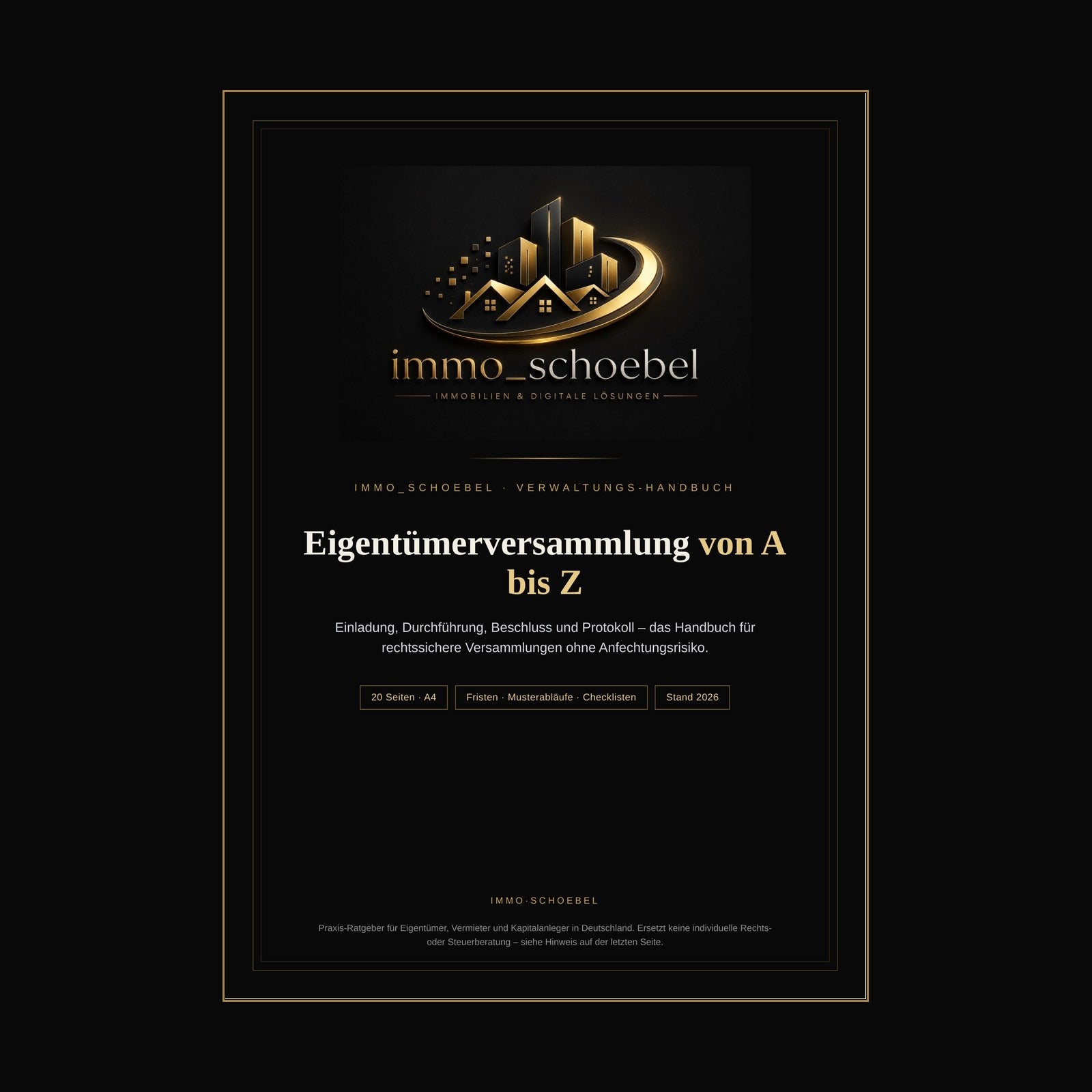 Handbuch 03 – Eigentümerversammlung von A bis Z