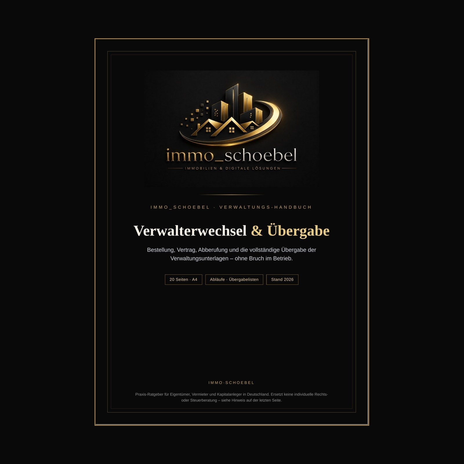 Handbuch 07 – Verwalterwechsel & Übergabe